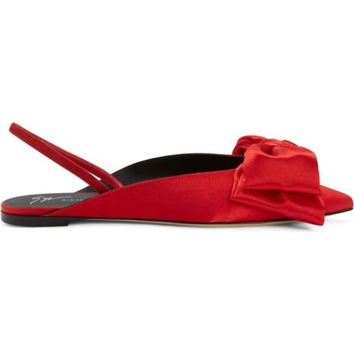 Giuseppe Zanotti sandali johanna con fiocco - rosso