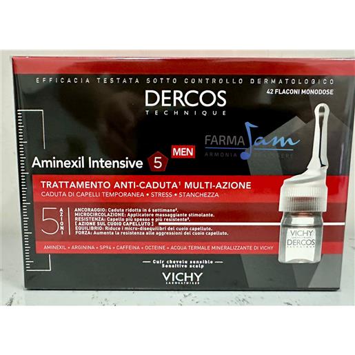 Vichy (l'oreal italia spa) dercos aminexil intensive 42 fiale uomo 6 ml