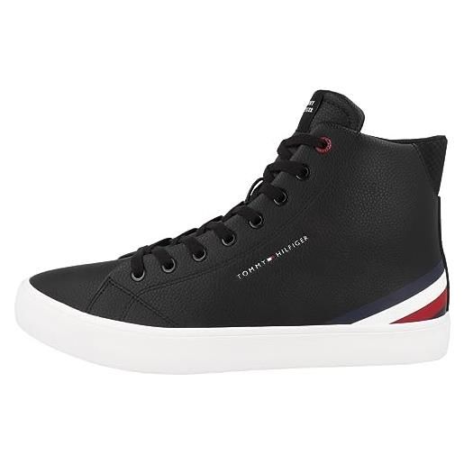 Tommy Hilfiger sneakers vulcanizzate uomo core scarpe, nero (black), 40 eu