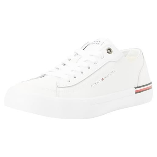 Tommy Hilfiger sneakers uomo scarpe, bianco (white), 43