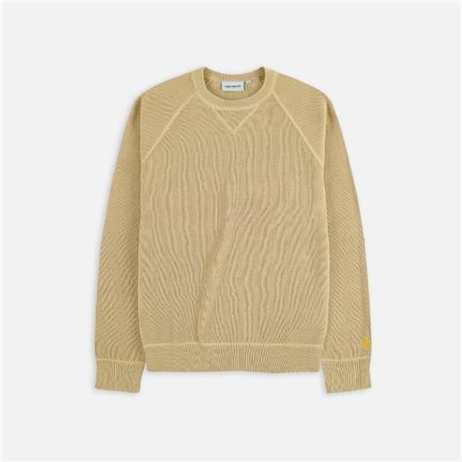 Carhartt WIP chase sweater sable/gold uomo