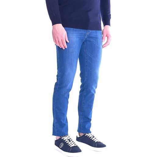 Trussardi Jeans jeans 370 close trussardi blu chiaro elasticizzato, colore blu