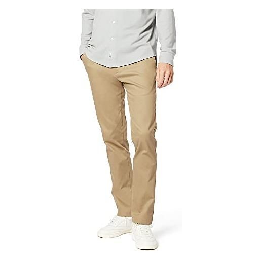 Dockers signature khaki slim fit pants, pantaloni chino uomo, blu (navy), 33w / 30l