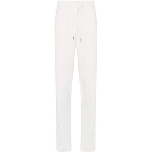 Lardini pantaloni affusolati con coulisse - bianco