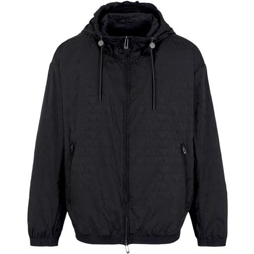 Emporio Armani giacca con cappuccio - nero