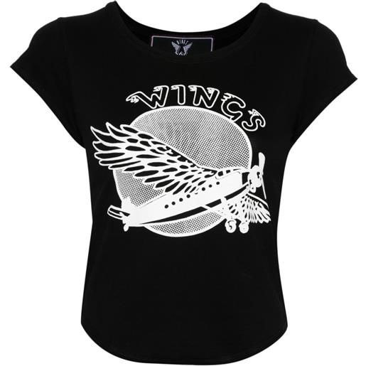 Stella McCartney t-shirt con stampa grafica - nero