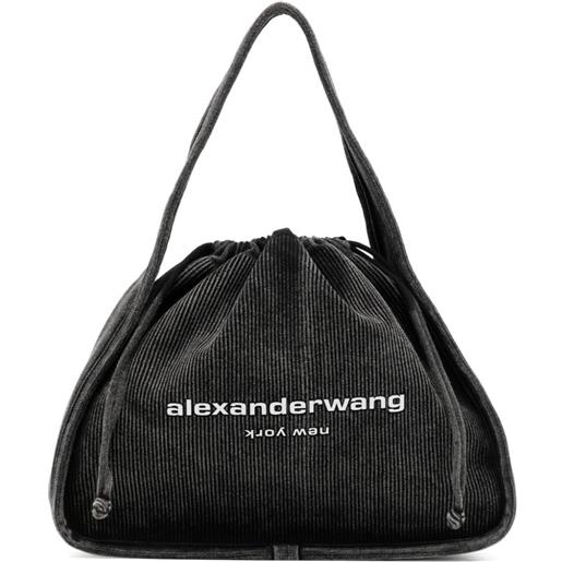 Alexander Wang borsa tote ryan grande - grigio