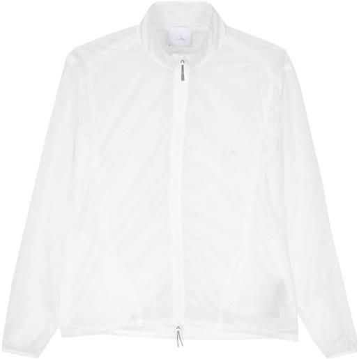 ROA giacca semi trasparente con stampa - bianco