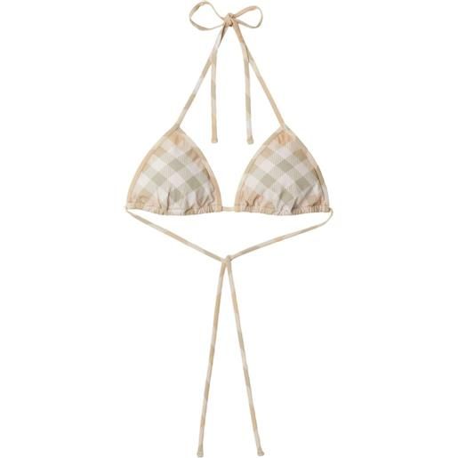 Burberry top bikini a triangolo - toni neutri