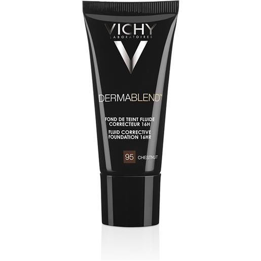 Vichy dermablend fondotinta fluido coprente per pelle grassa con imperfezioni tonalità 95 - 30 ml