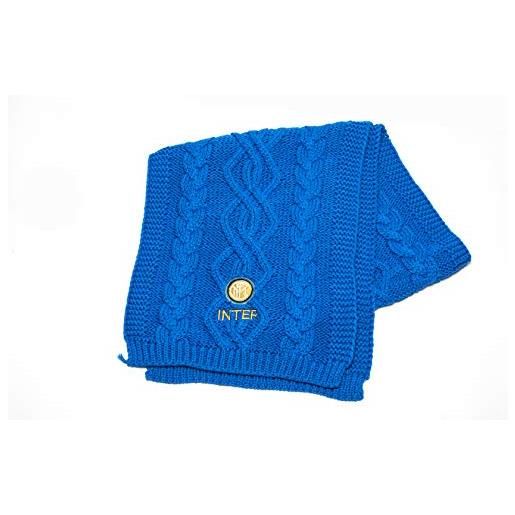 Inter in acrilico mod maglia 01, sciarpa blu, taglia unica