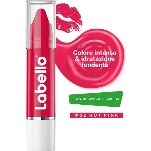 Labello crayon lipstick 02 hot pink colore intenso