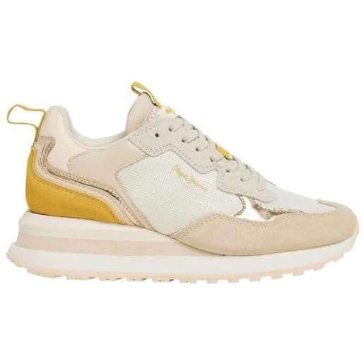 Pepe Jeans blur sour, scarpa da ginnastica donna, arancione (beige pesca chiaro), 40 eu