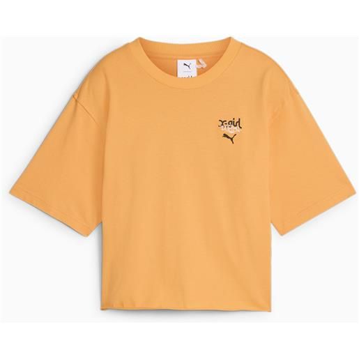 PUMA t-shirt PUMA x x-girl, arancione/altro