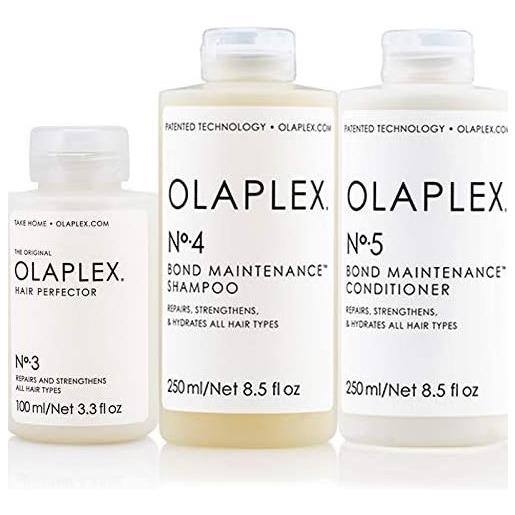 Olaplex n°3+n°4+n°5 100+250+250 ml - kit ricostruttivo capelli normali a danneggiati