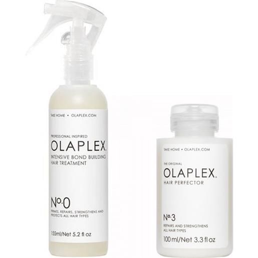 Olaplex n°0+n°3 155+100ml - kit ricostruzione ristrutturante capelli normali o danneggiati