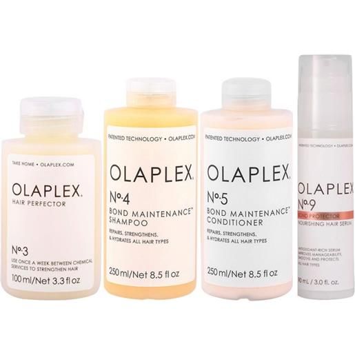 Olaplex kit n°3-n°4-n°5-n°9 100+250+250+90ml - kit ristrutturane capelli danneggiati