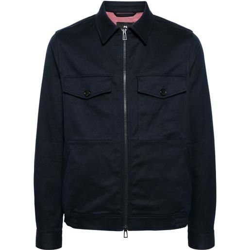 PS Paul Smith giacca-camicia con tasche - blu