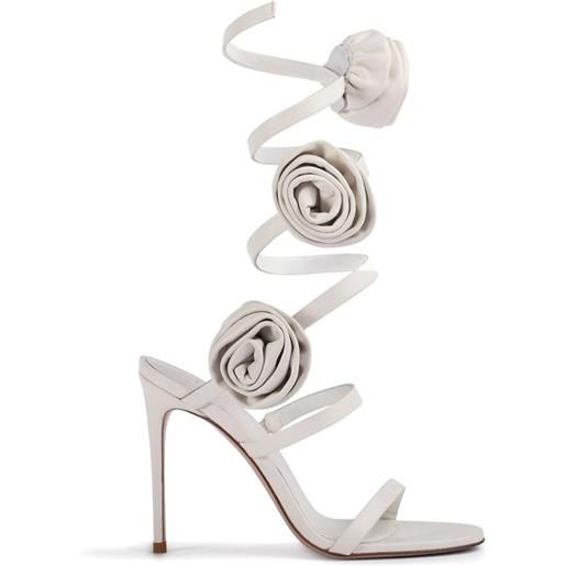 Le Silla sandali con applicazione a fiori - bianco