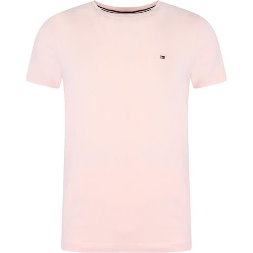 TOMMY HILFIGER t-shirt rosa con mini logo per uomo