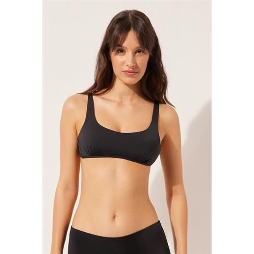 Calzedonia top canotta leggermente imbottito costume indonesia nero