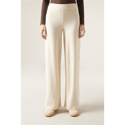 Calzedonia pantaloni a palazzo punto milano naturale