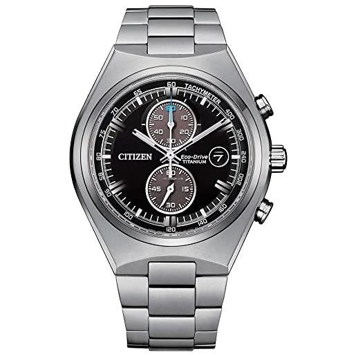 Citizen orologio cronografo al quarzo uomo con cinturino in titanio ca7090-87e