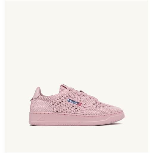autry sneakers medalist easeknit low in tessuto colore rosa