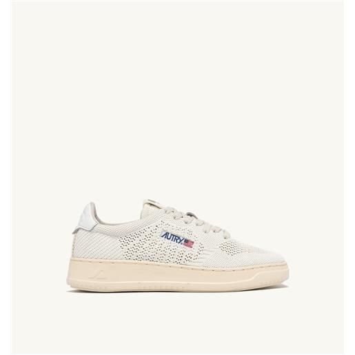 autry sneakers medalist easeknit low in tessuto colore ivory