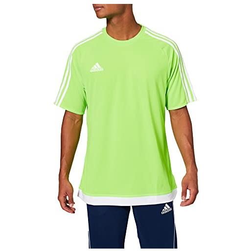 adidas estro 15, t-shirt uomo, multicolore (verde/blanco), s
