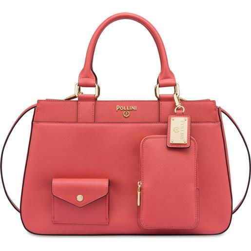 POLLINI borsa doppio manico eclectic - arancione