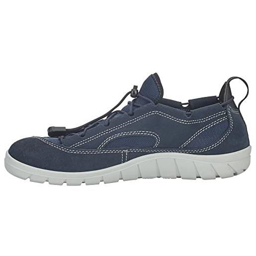 Lizard sneaker fin ii leather, scarpe per il tempo libero e lo sportwear unisex adulto, blue, 39 eu