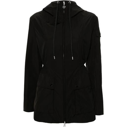 Moncler giacca leandro con cappuccio - nero