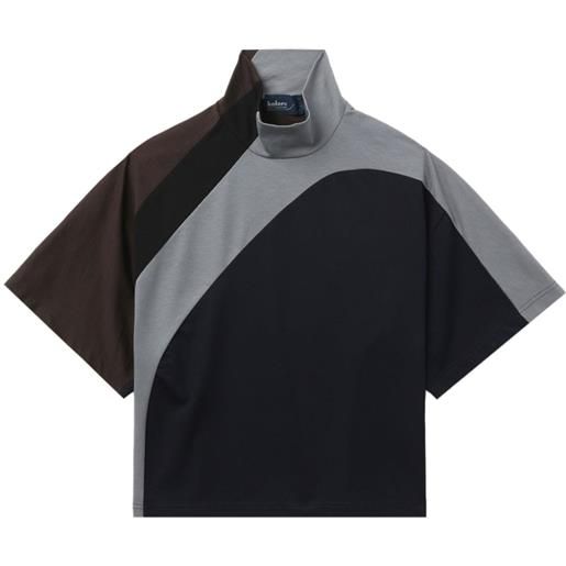 Kolor t-shirt con design color-block - nero