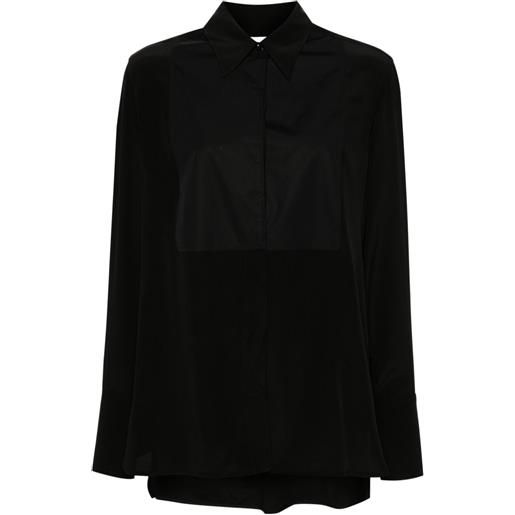 Victoria Beckham camicia con design a inserti - nero