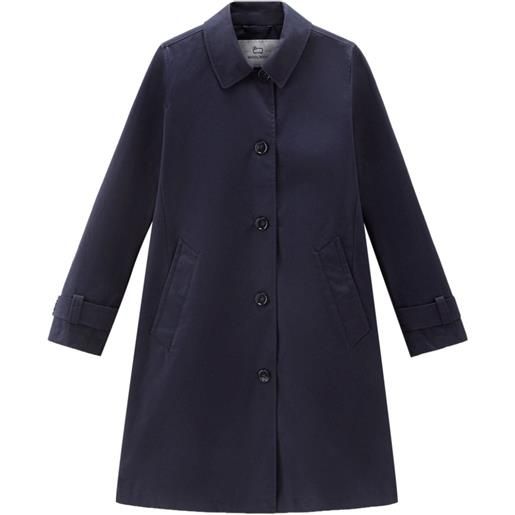 Woolrich cappotto monopetto - blu