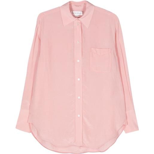 Victoria Beckham camicia con effetto stropicciato - rosa