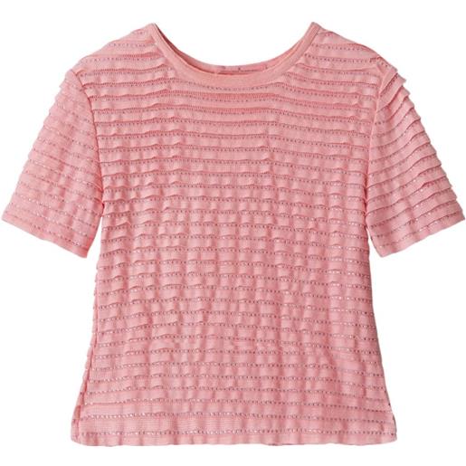 Ermanno Scervino t-shirt con borchie - rosa