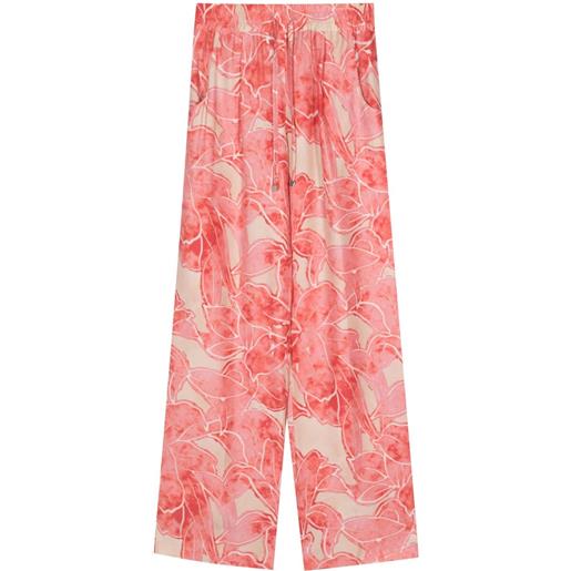 Kiton pantaloni con stampa - rosa