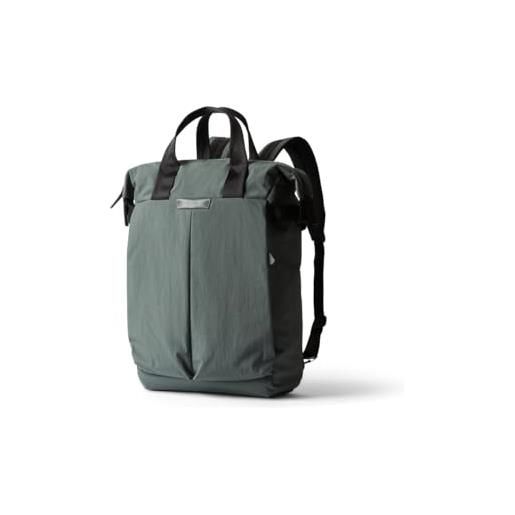 Bellroy tokyo totepack, borsa e zaino convertibile in tessuto impermeabile - raven