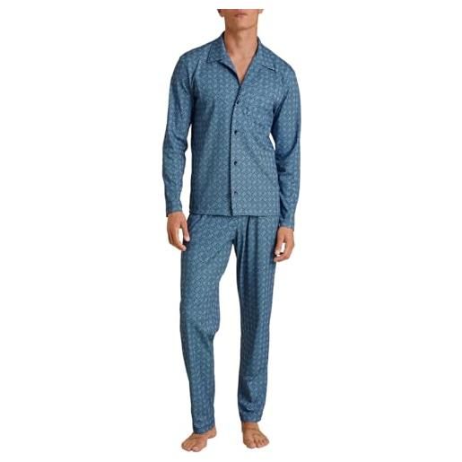 CALIDA relax streamline set di pigiama, blu (insignia blue), 52-54 uomo
