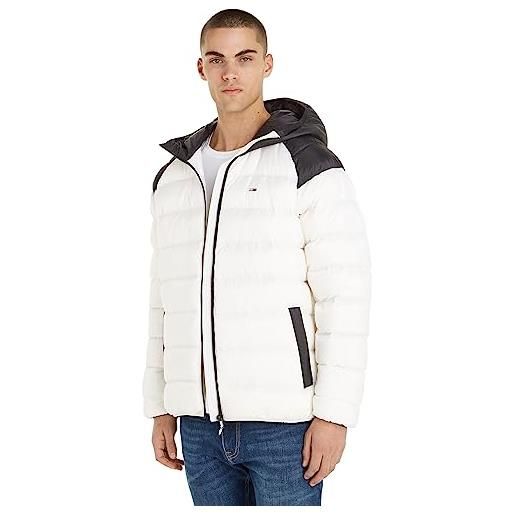 Tommy Jeans piumino uomo light giacca invernale, bianco (white), xl