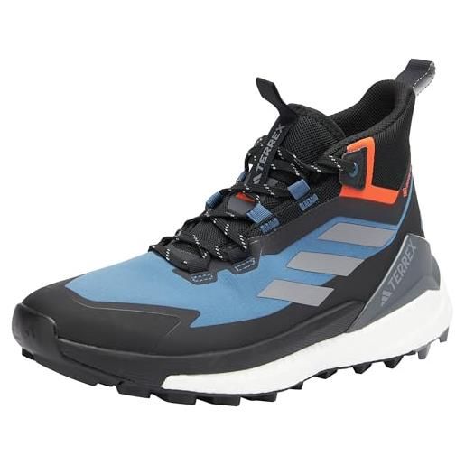 Adidas terrex free hiker 2 gtx, sneaker uomo, linen green/grey three/impact orange, 44 2/3 eu