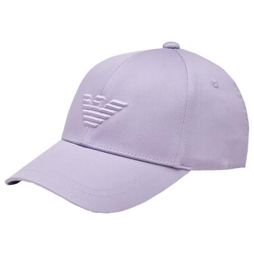 Emporio Armani cappello baseball visiera parte posteriore regolabile logo ricamato articolo 230102 4r500 baseball, 00097 glicine/bright violet, taglia unica