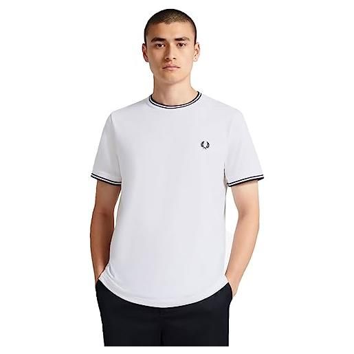 Fred Perry fredperry t-shirt t-shirt fred perry basic bianca uomo tg 3xl