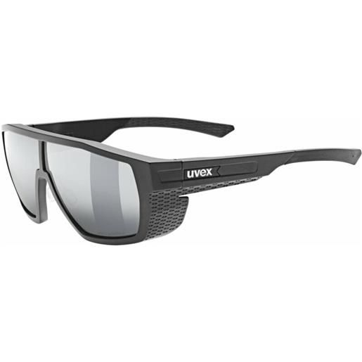 UVEX mtn style p black matt/polarvision mirror silver occhiali da sole outdoor