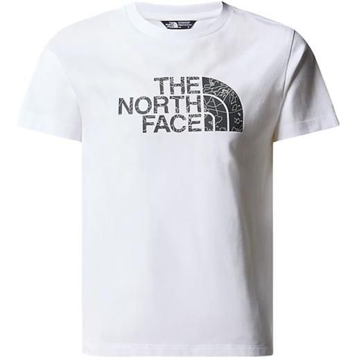 THE NORTH FACE t-shirt easy bambino white/asphalt grey buldering
