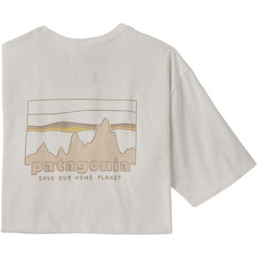 PATAGONIA t-shirt skyline organic uomo birch white