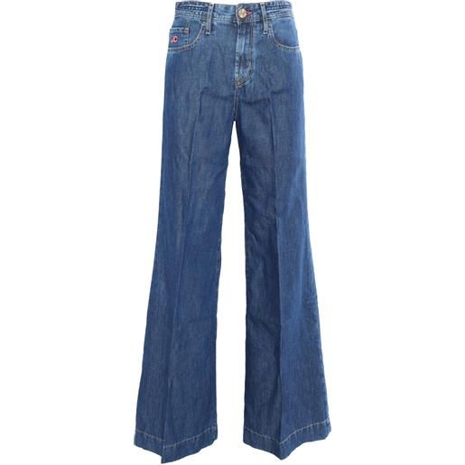 Jacob Cohen jeans blu a zampa