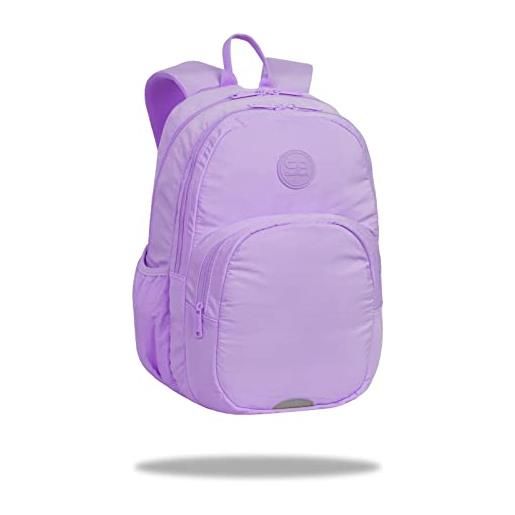 Coolpack f109648, zaino per la scuola rider pastel/powder purple, purple